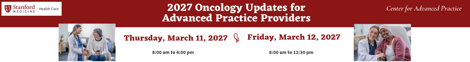Save the Date: 2027 Oncology Updates for Advanced Practice Providers Banner